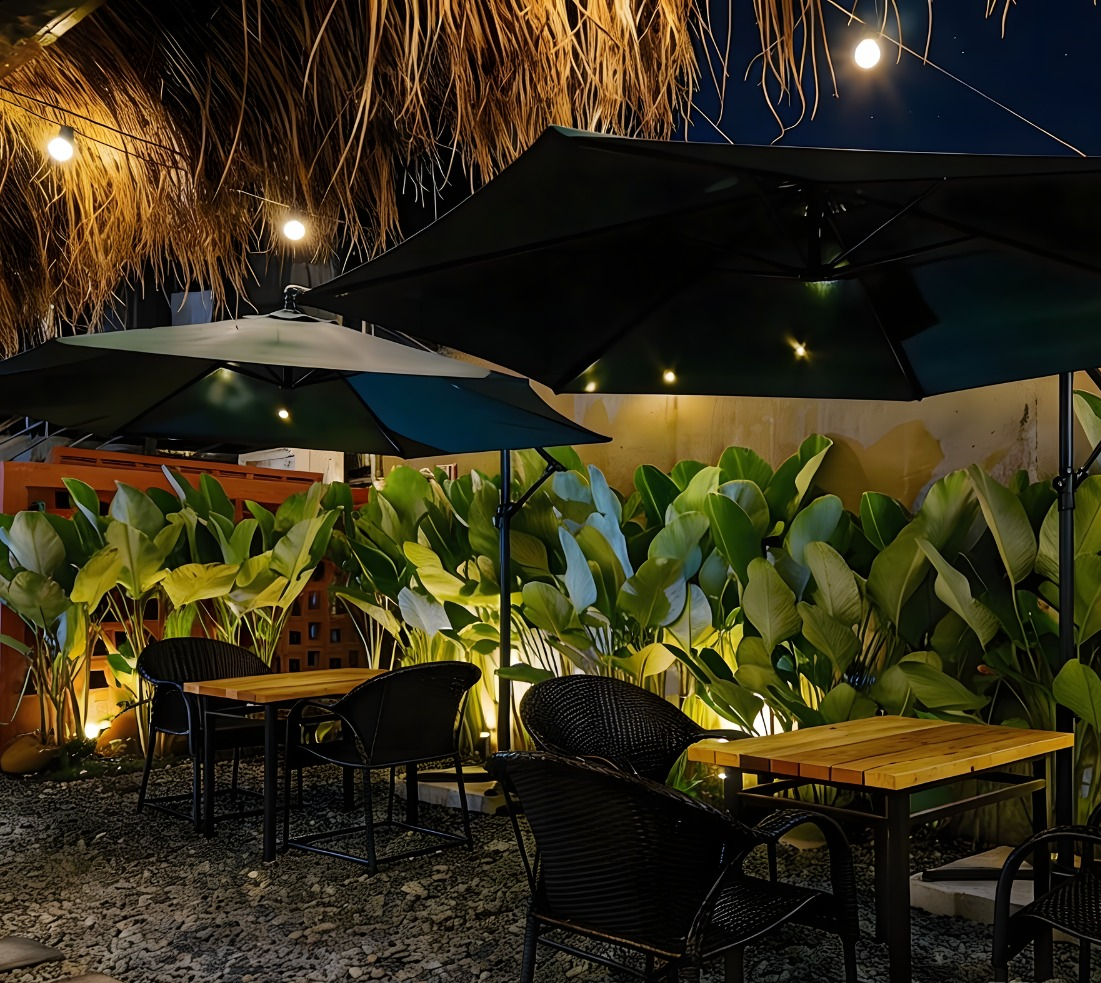 Hardin의 야외 정원 좌석